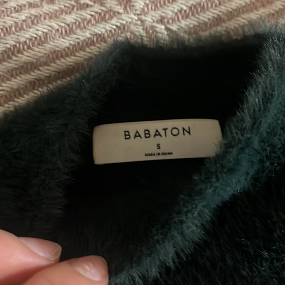 Babaton Fuzzy Green Longsleeve - Picture 2 of 3